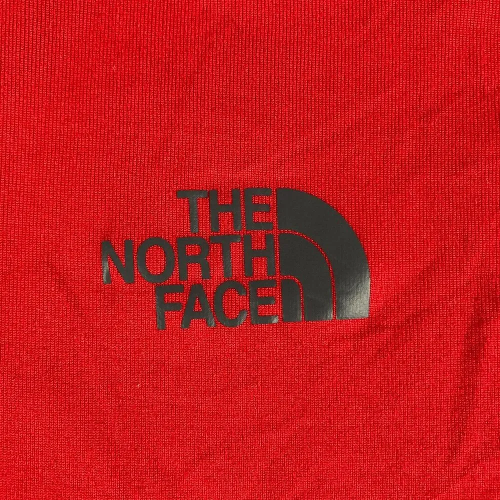 The North Face Mens XXL Red Gray Performance Athletic Shirt Stretch Hiking